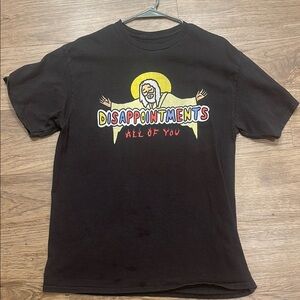 Black Graphic Tee - Disappointments Design